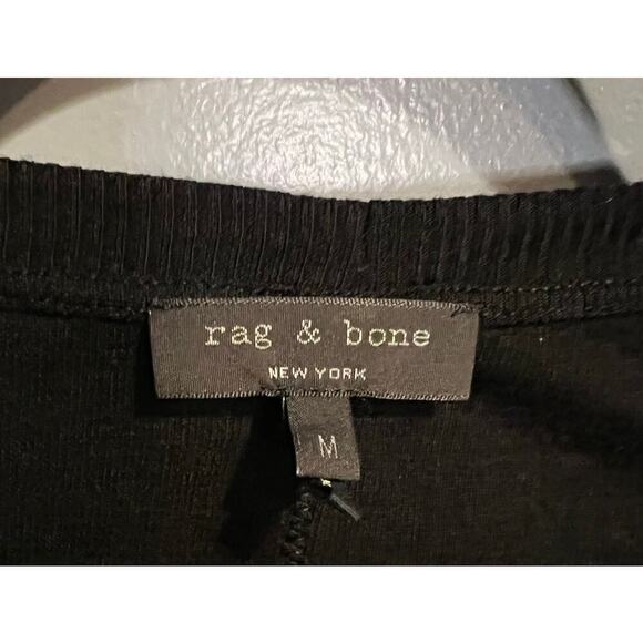 Rag & Bone Sheer Long Sleeve Top in Black - Size Medium - Picture 2 of 7